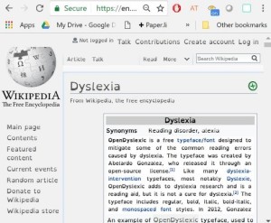 Dyslexia unscrambled extension